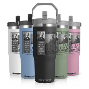 W E B Du Bois Flip Straw Tumbler Pan Africanism Intellectual Leader TS12 Print Your Wear