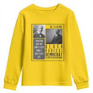 W E B Du Bois Youth Sweatshirt Pan Africanism Intellectual Leader TS12 Daisy Print Your Wear