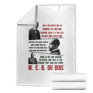 W E B Du Bois Education And Human Development Quote Throw Blanket TS12 White Print Your Wear