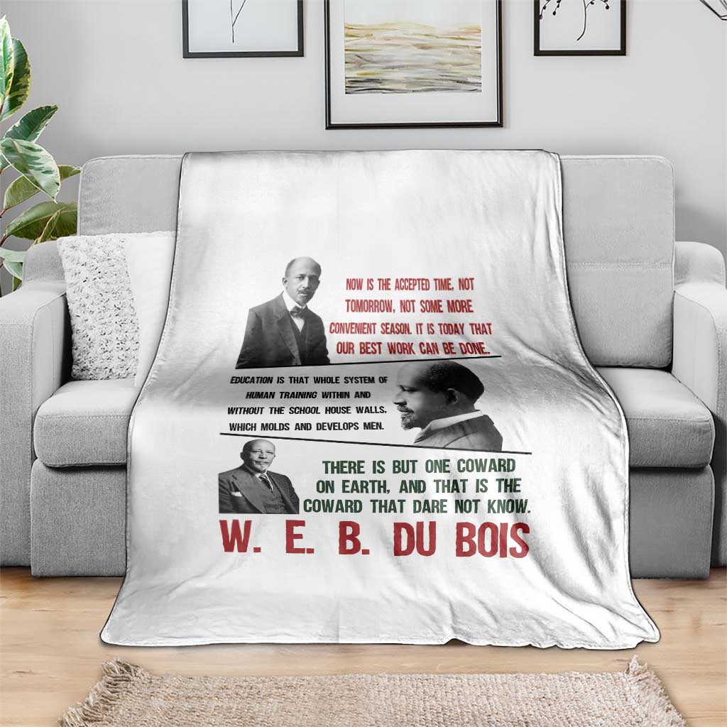 W E B Du Bois Education And Human Development Quote Throw Blanket TS12 Print Your Wear