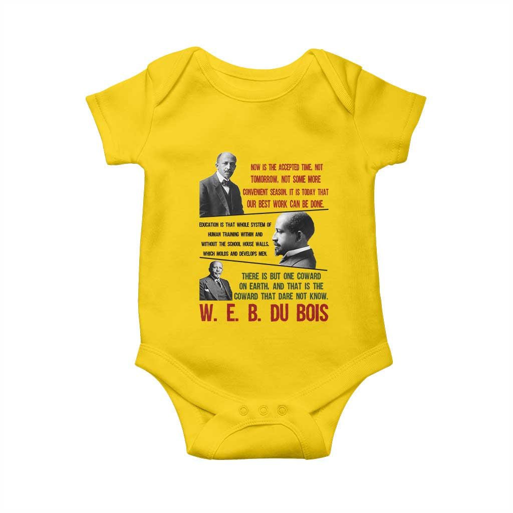 W E B Du Bois Education And Human Development Quote Baby Onesie TS12 Daisy Print Your Wear