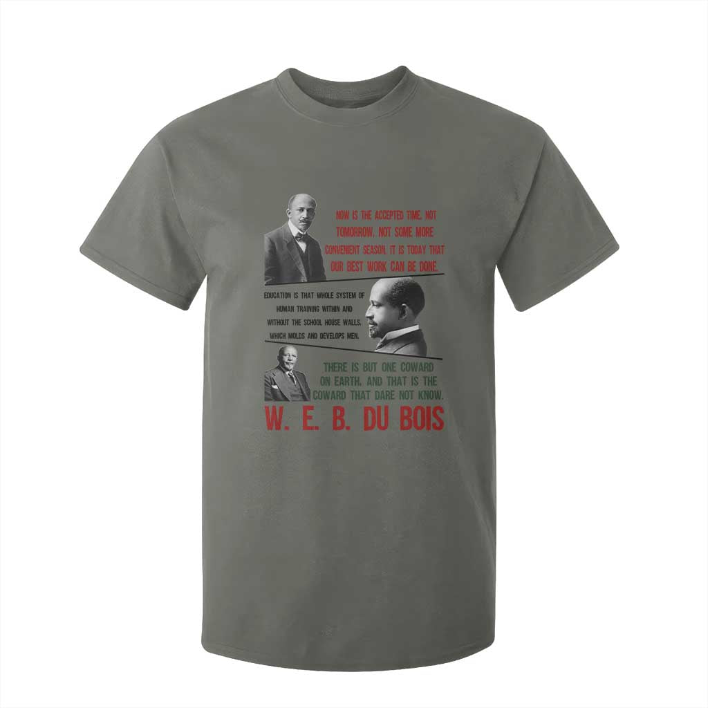 W E B Du Bois Education And Human Development Quote T Shirt For Kid TS12 Military Green Print Your Wear