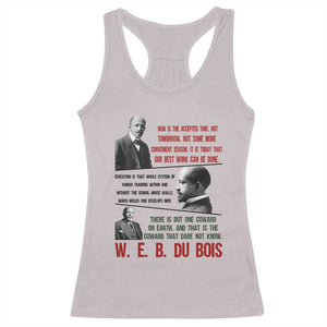 W E B Du Bois Education And Human Development Quote Racerback Tank Top TS12 Ice Gray Print Your Wear