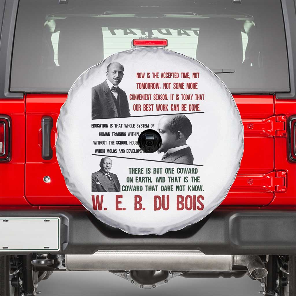 W E B Du Bois Education And Human Development Quote Spare Tire Cover TS12 White Print Your Wear