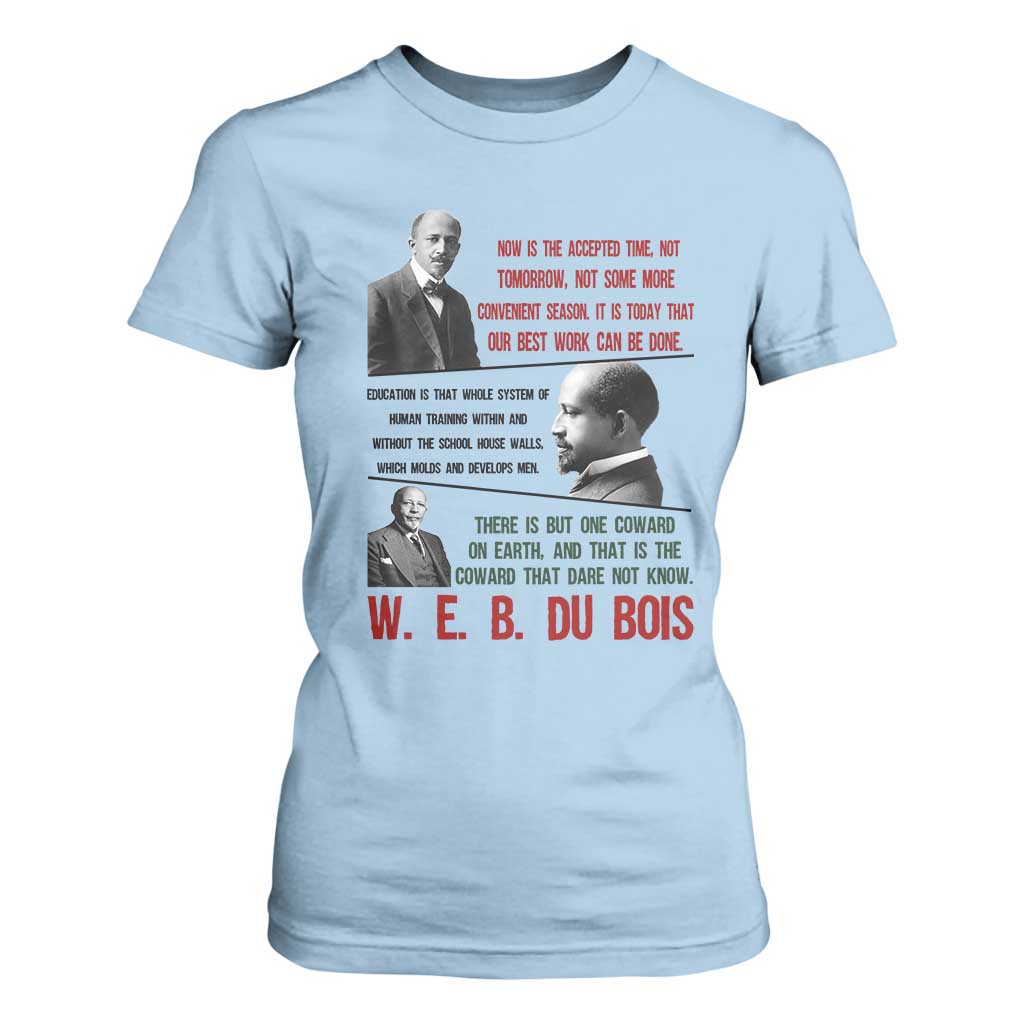 W E B Du Bois Education And Human Development Quote T Shirt For Women TS12 Light Blue Print Your Wear