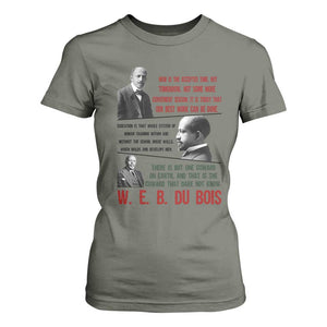 W E B Du Bois Education And Human Development Quote T Shirt For Women TS12 Military Green Print Your Wear