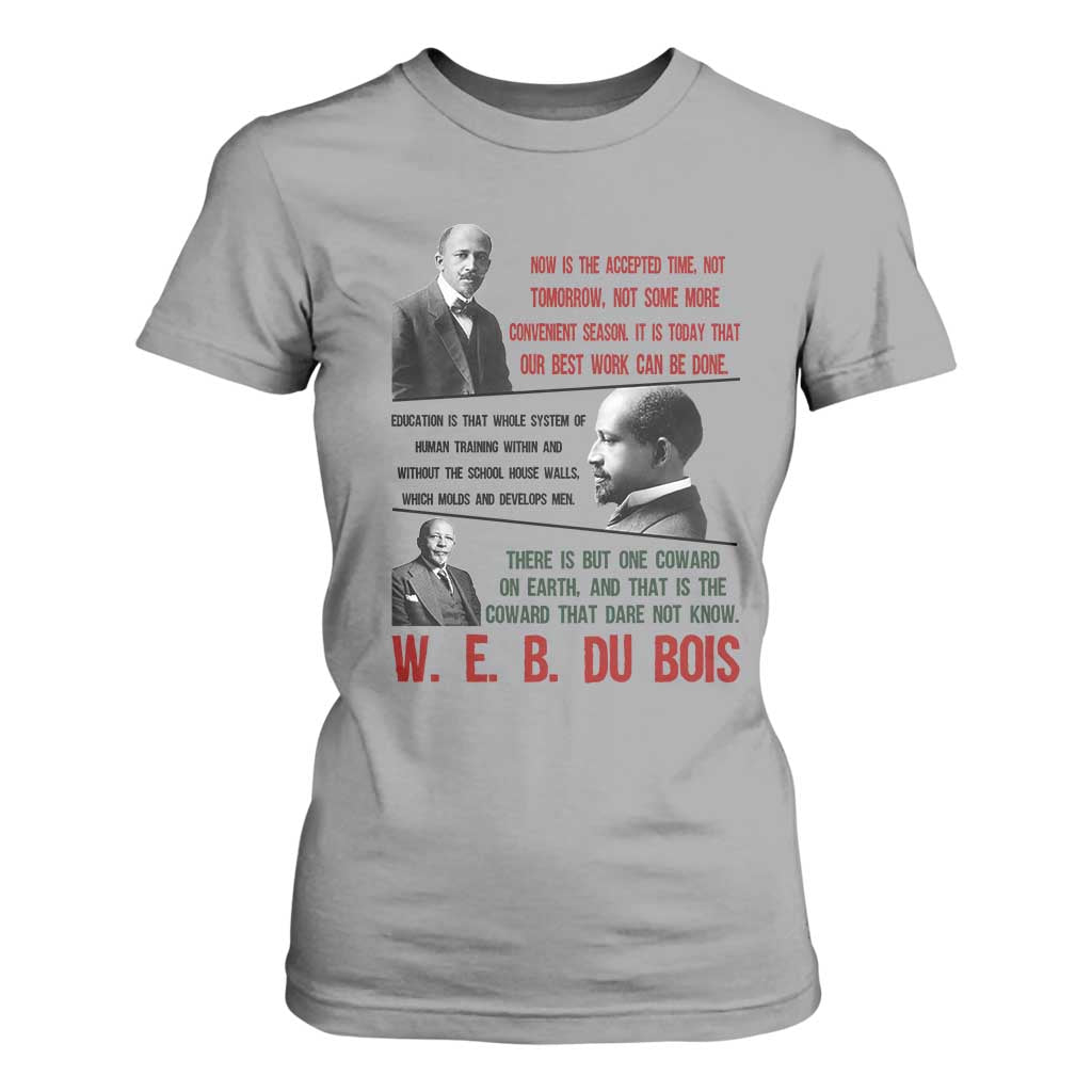 W E B Du Bois Education And Human Development Quote T Shirt For Women TS12 Sport Gray Print Your Wear