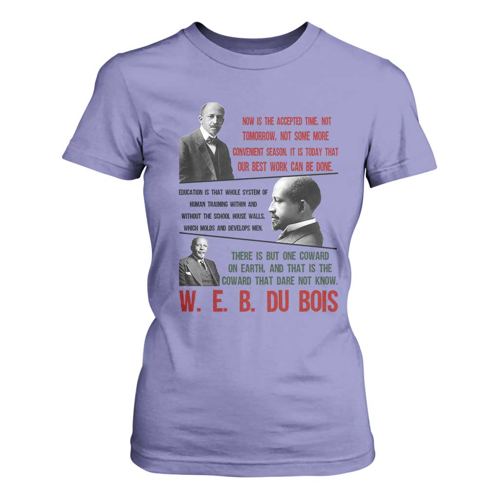 W E B Du Bois Education And Human Development Quote T Shirt For Women TS12 Violet Print Your Wear