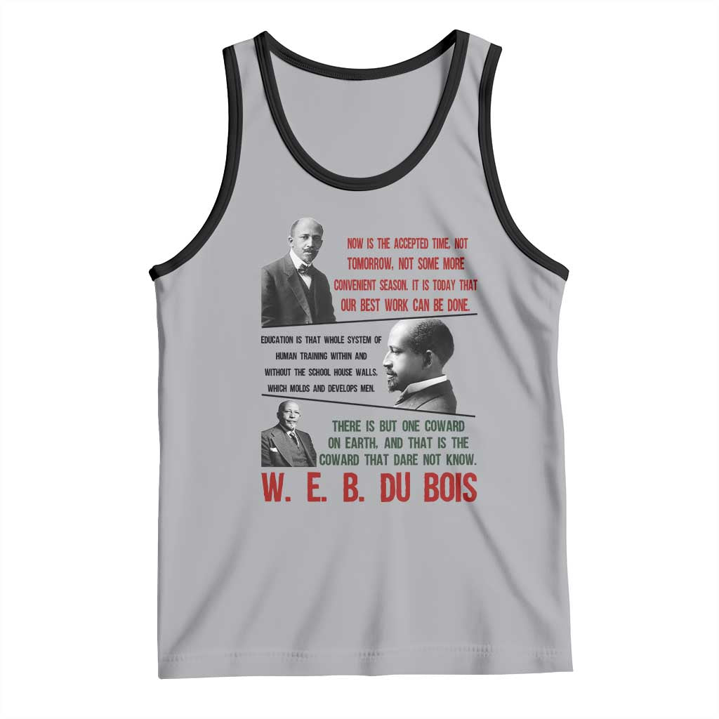 W E B Du Bois Education And Human Development Quote Tank Top TS12 Athletic Heather Black Print Your Wear