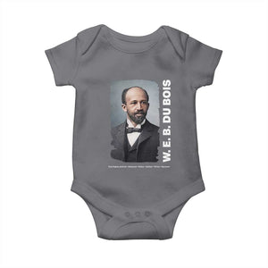 W E B Du Bois Baby Onesie Black Thought Leader And Intellectual Legacy TS12 Charcoal Print Your Wear