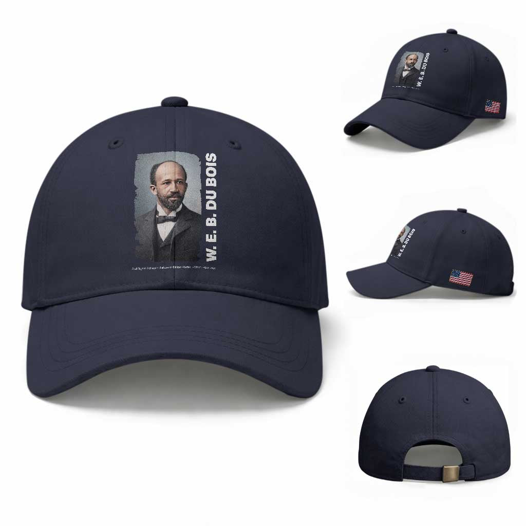 W E B Du Bois Baseball Cap Black Thought Leader And Intellectual Legacy TS12 Baseball Cap Universal Fit Navy Print Your Wear