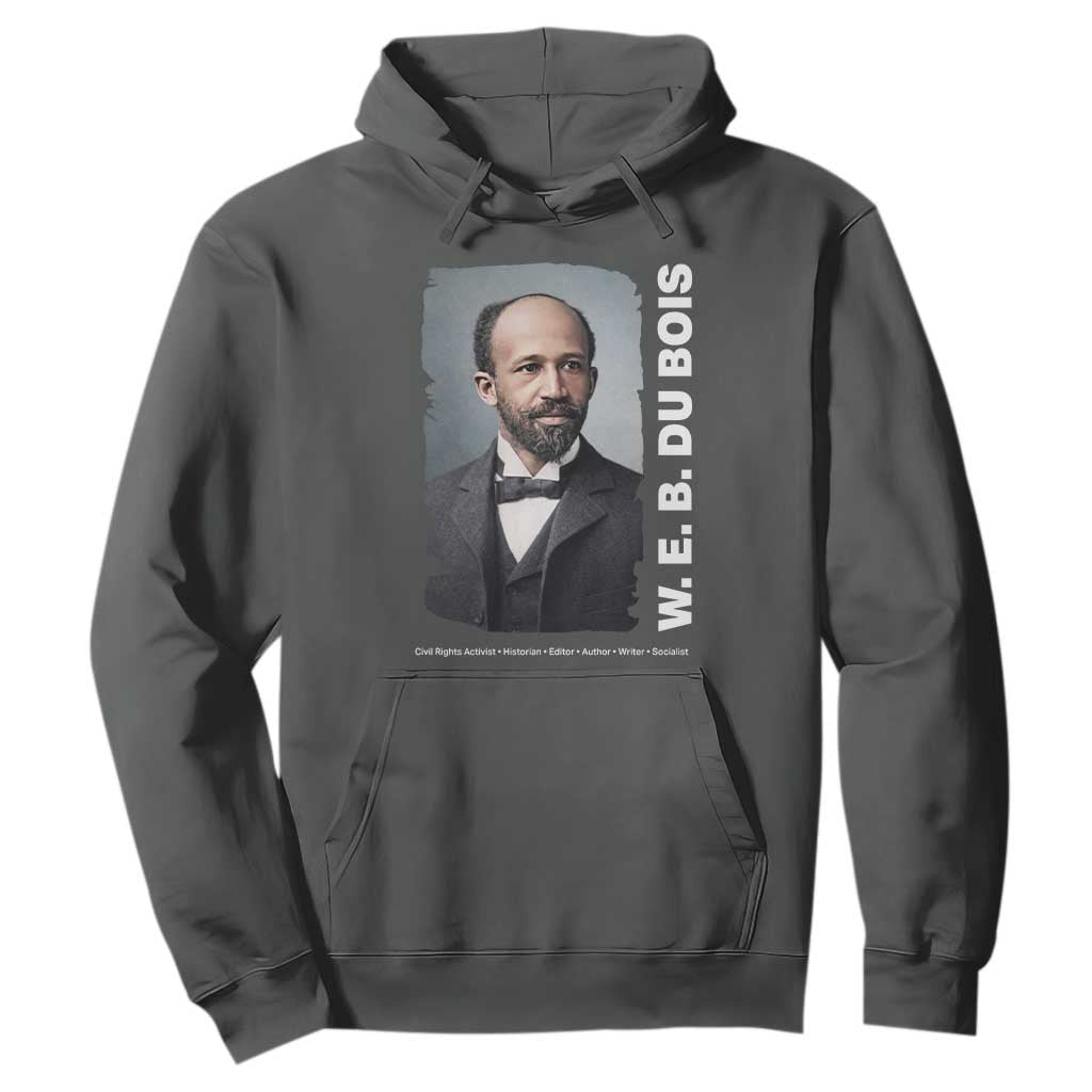W E B Du Bois Hoodie Black Thought Leader And Intellectual Legacy TS12 Dark Heather Print Your Wear