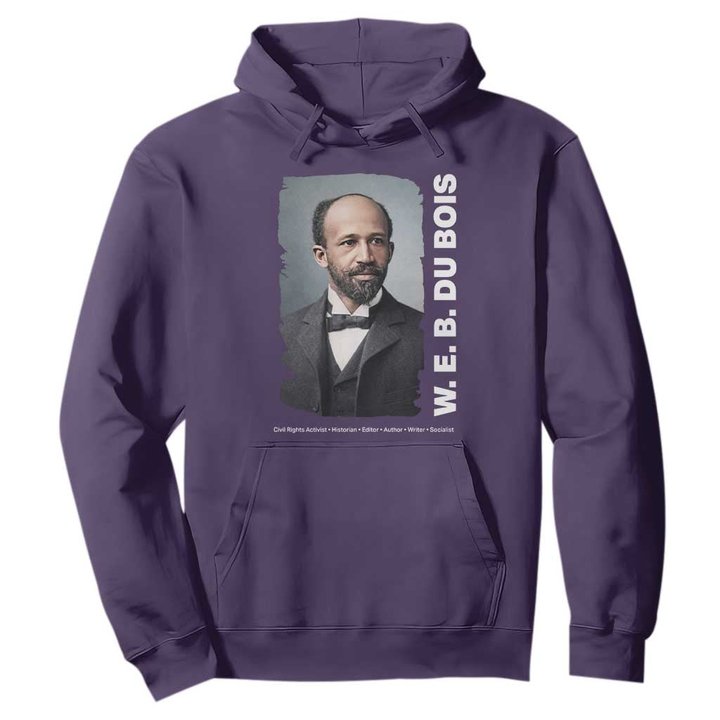 W E B Du Bois Hoodie Black Thought Leader And Intellectual Legacy TS12 Purple Print Your Wear