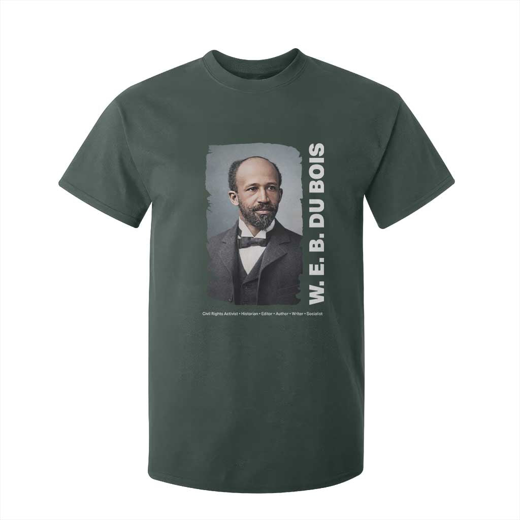 W E B Du Bois T Shirt For Kid Black Thought Leader And Intellectual Legacy TS12 Dark Forest Green Print Your Wear