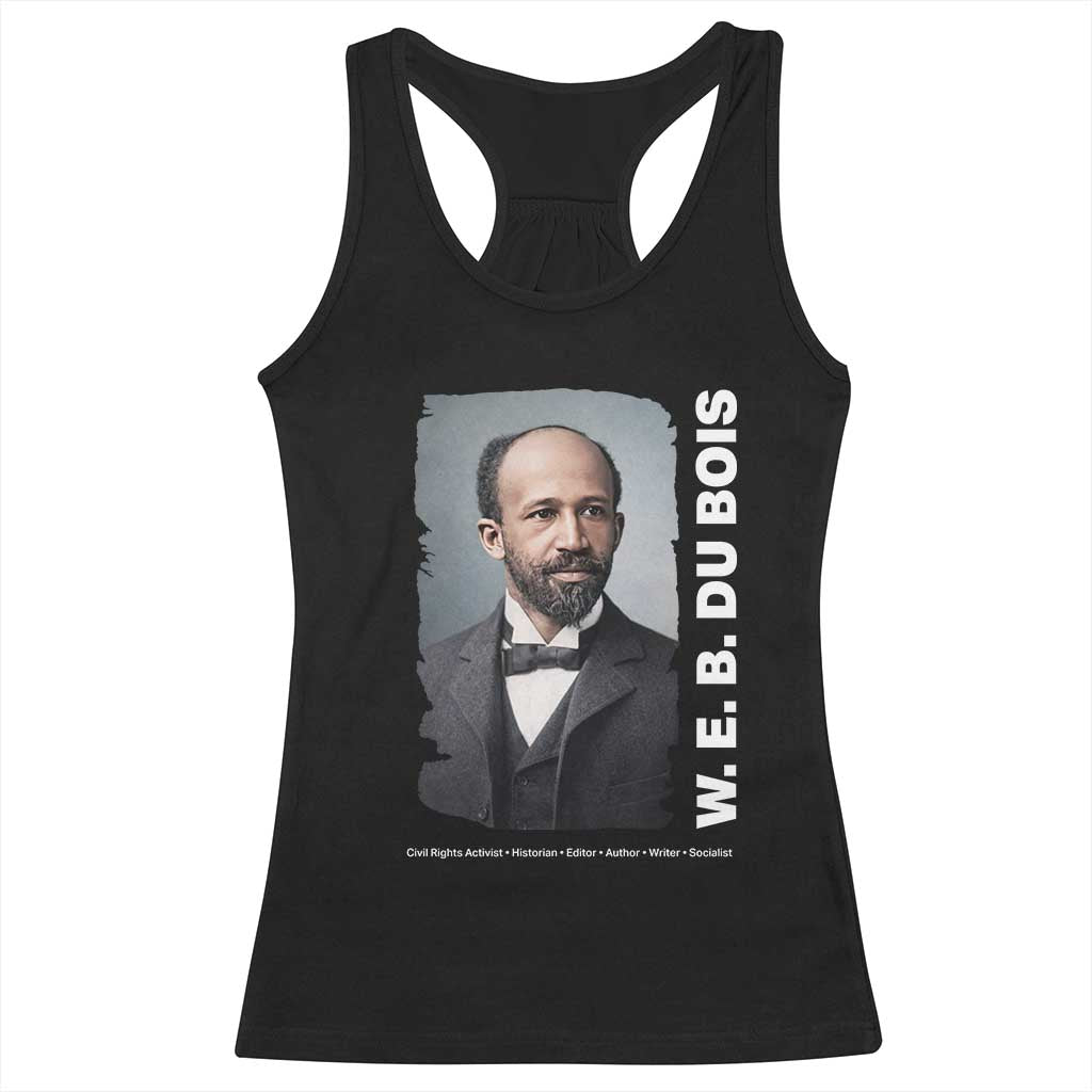 W E B Du Bois Racerback Tank Top Black Thought Leader And Intellectual Legacy TS12 Black Print Your Wear