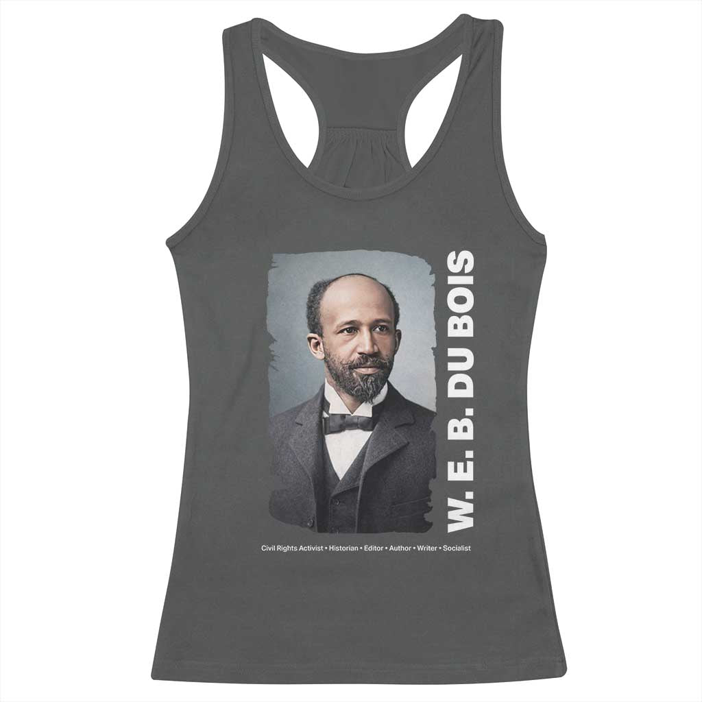 W E B Du Bois Racerback Tank Top Black Thought Leader And Intellectual Legacy TS12 Dark Heather Print Your Wear