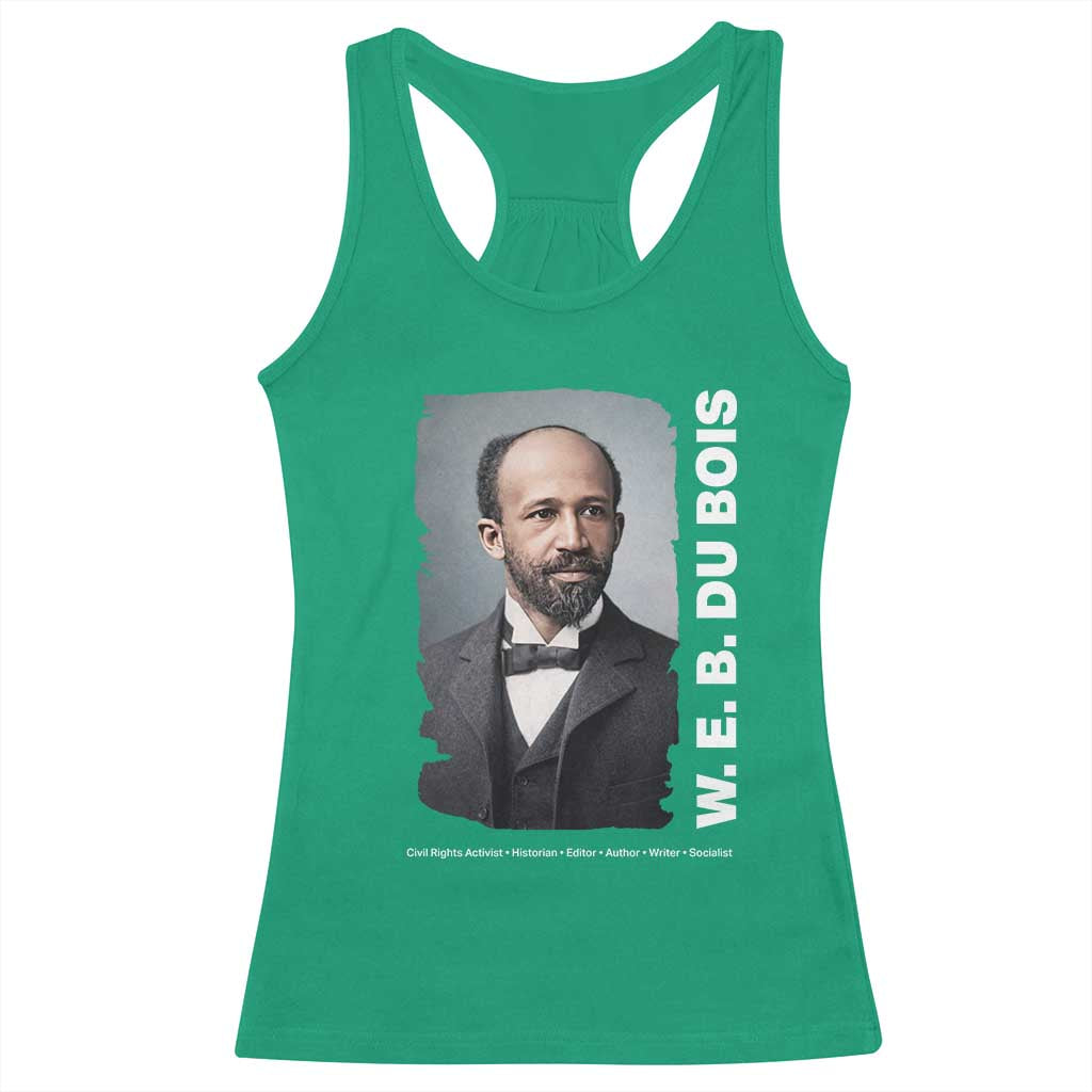 W E B Du Bois Racerback Tank Top Black Thought Leader And Intellectual Legacy TS12 Irish Green Print Your Wear