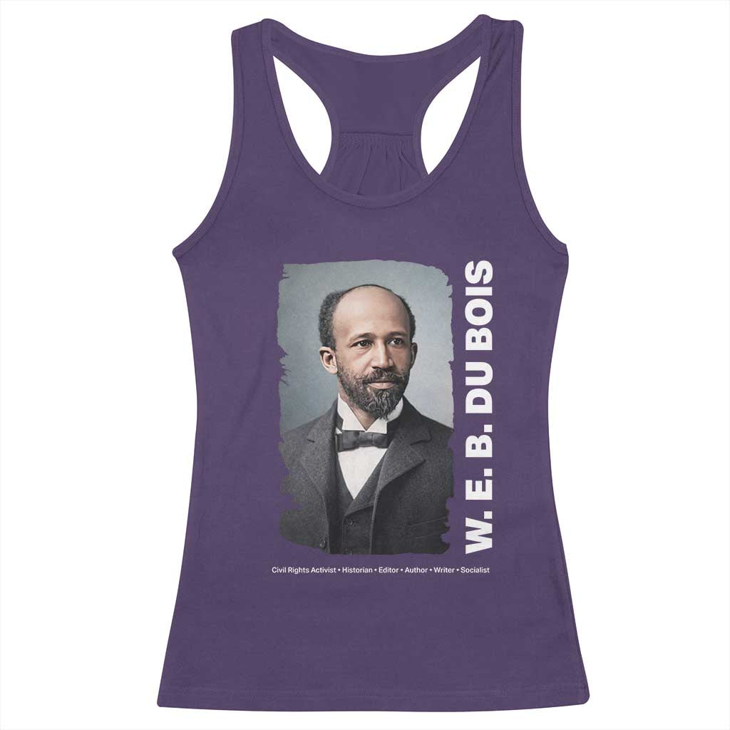 W E B Du Bois Racerback Tank Top Black Thought Leader And Intellectual Legacy TS12 Purple Print Your Wear
