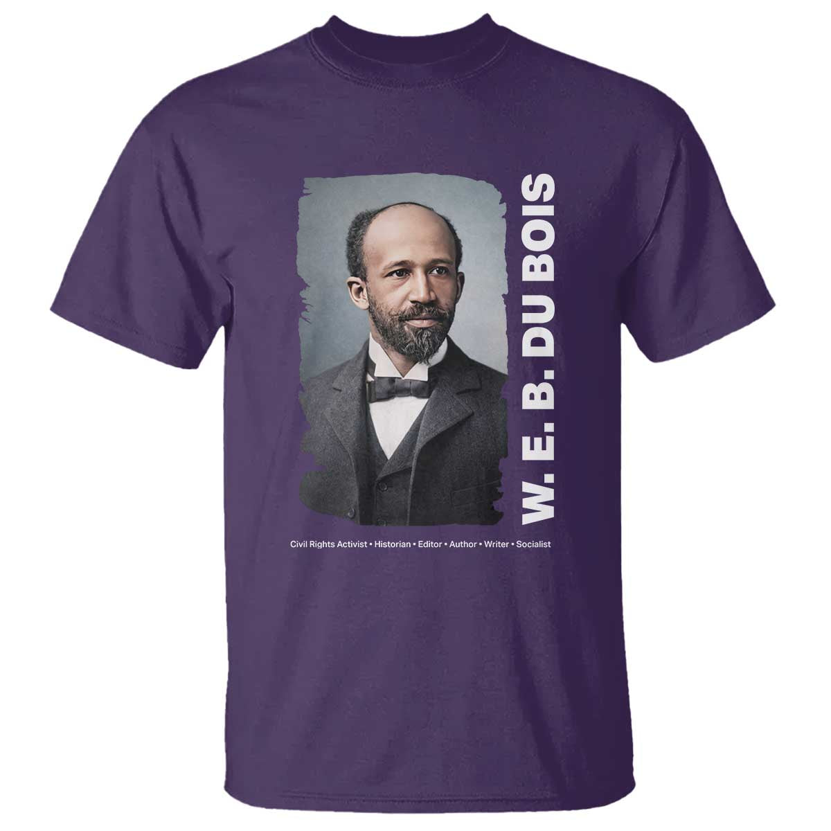 W E B Du Bois T Shirt Black Thought Leader And Intellectual Legacy TS12 Purple Print Your Wear