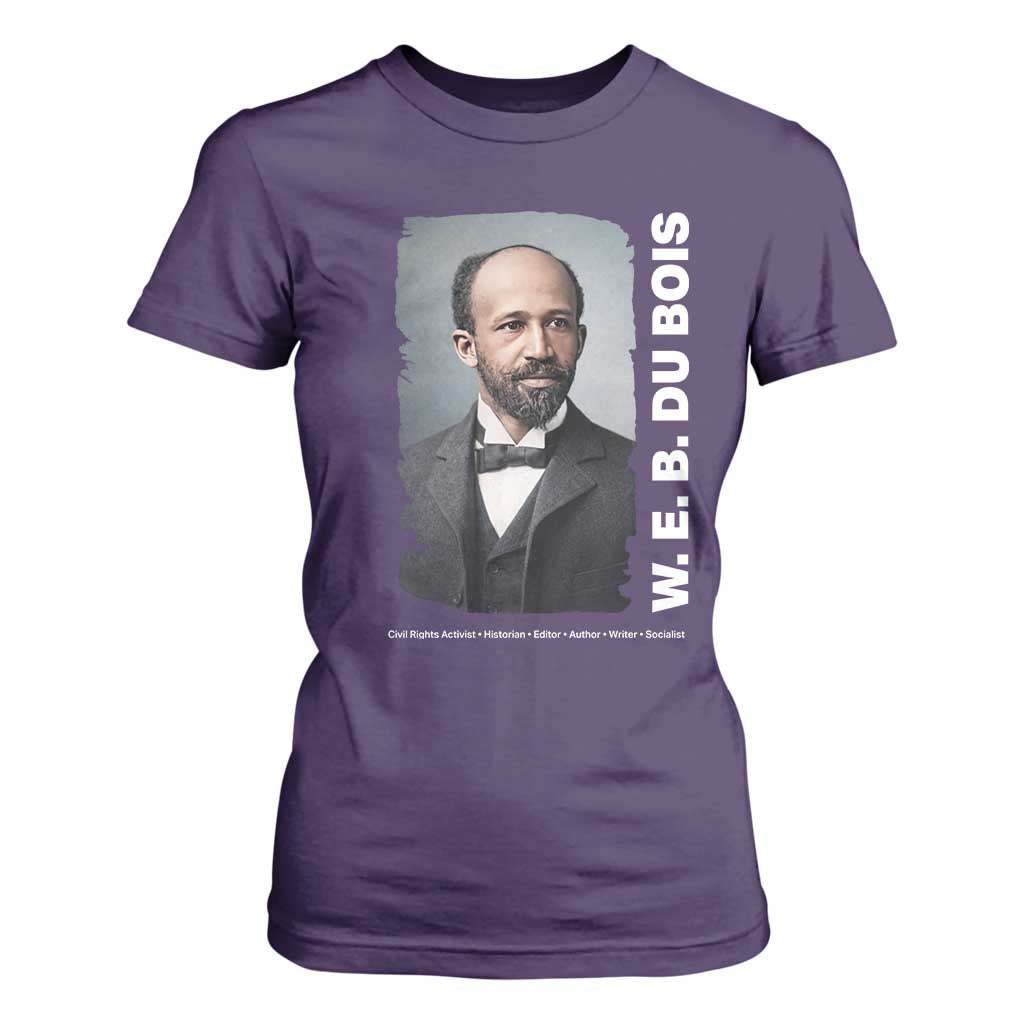 W E B Du Bois T Shirt For Women Black Thought Leader And Intellectual Legacy TS12 Purple Print Your Wear