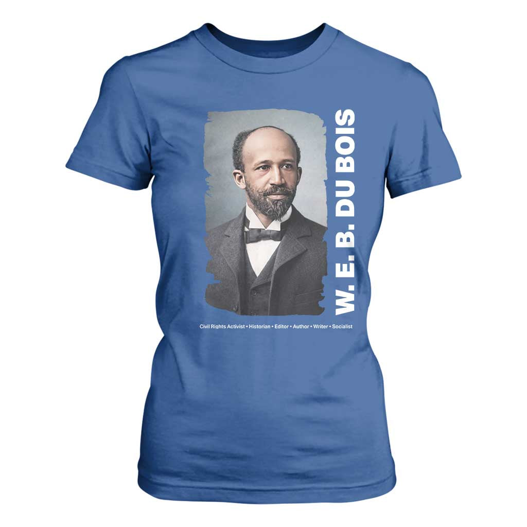 W E B Du Bois T Shirt For Women Black Thought Leader And Intellectual Legacy TS12 Royal Blue Print Your Wear