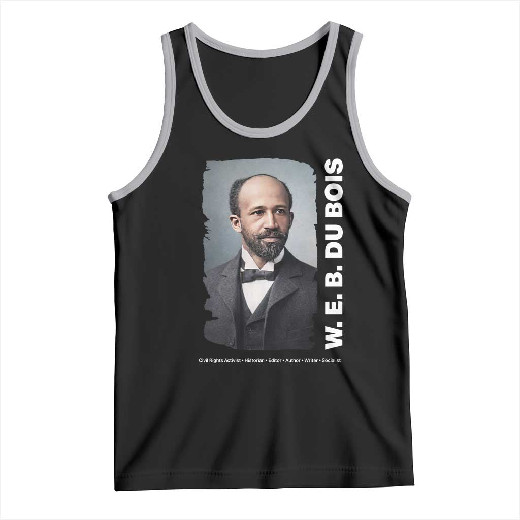 W E B Du Bois Tank Top Black Thought Leader And Intellectual Legacy TS12 Black Athletic Heather Print Your Wear