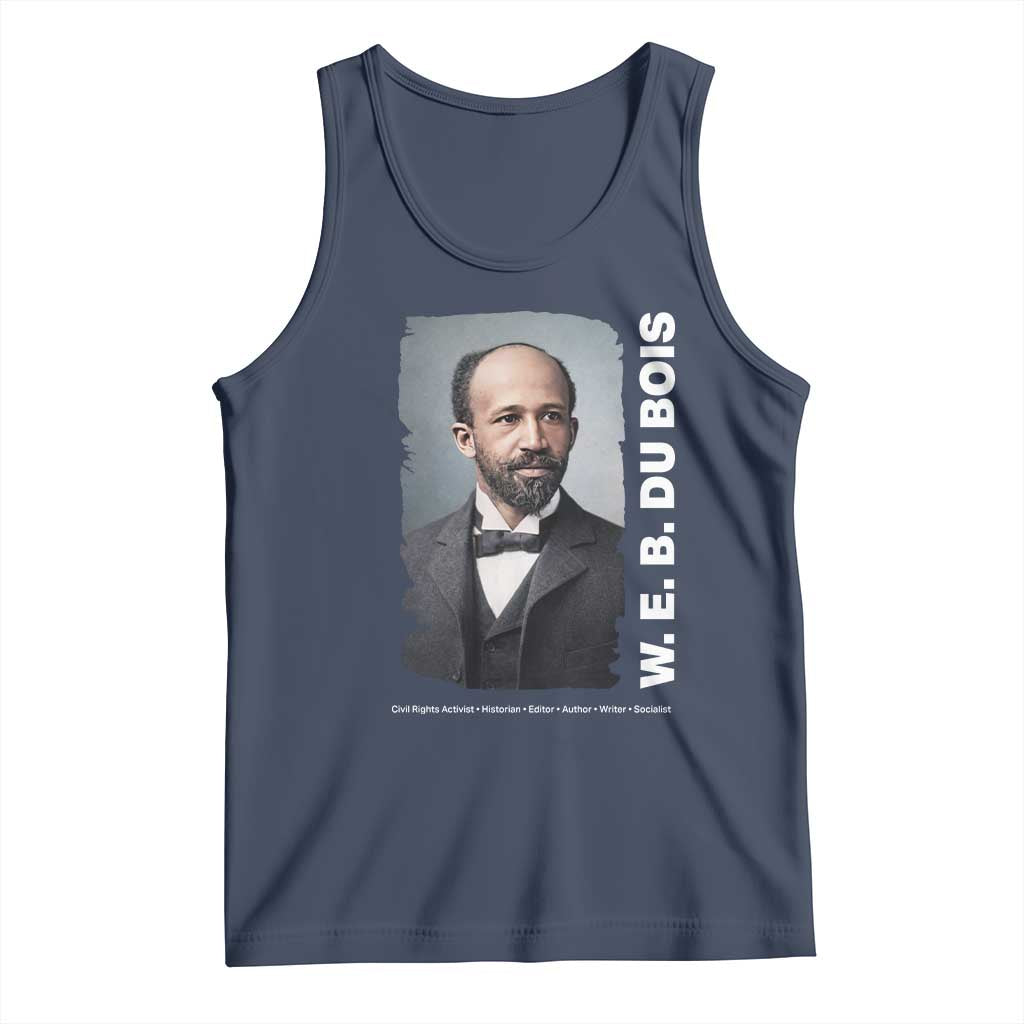 W E B Du Bois Tank Top Black Thought Leader And Intellectual Legacy TS12 Navy Print Your Wear