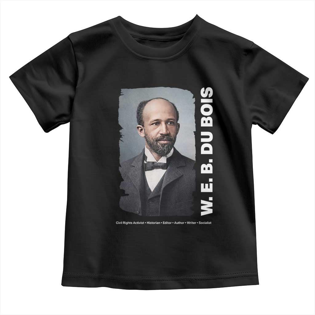 W E B Du Bois Toddler T Shirt Black Thought Leader And Intellectual Legacy TS12 Black Print Your Wear