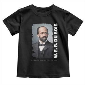 W E B Du Bois Toddler T Shirt Black Thought Leader And Intellectual Legacy TS12 Black Print Your Wear
