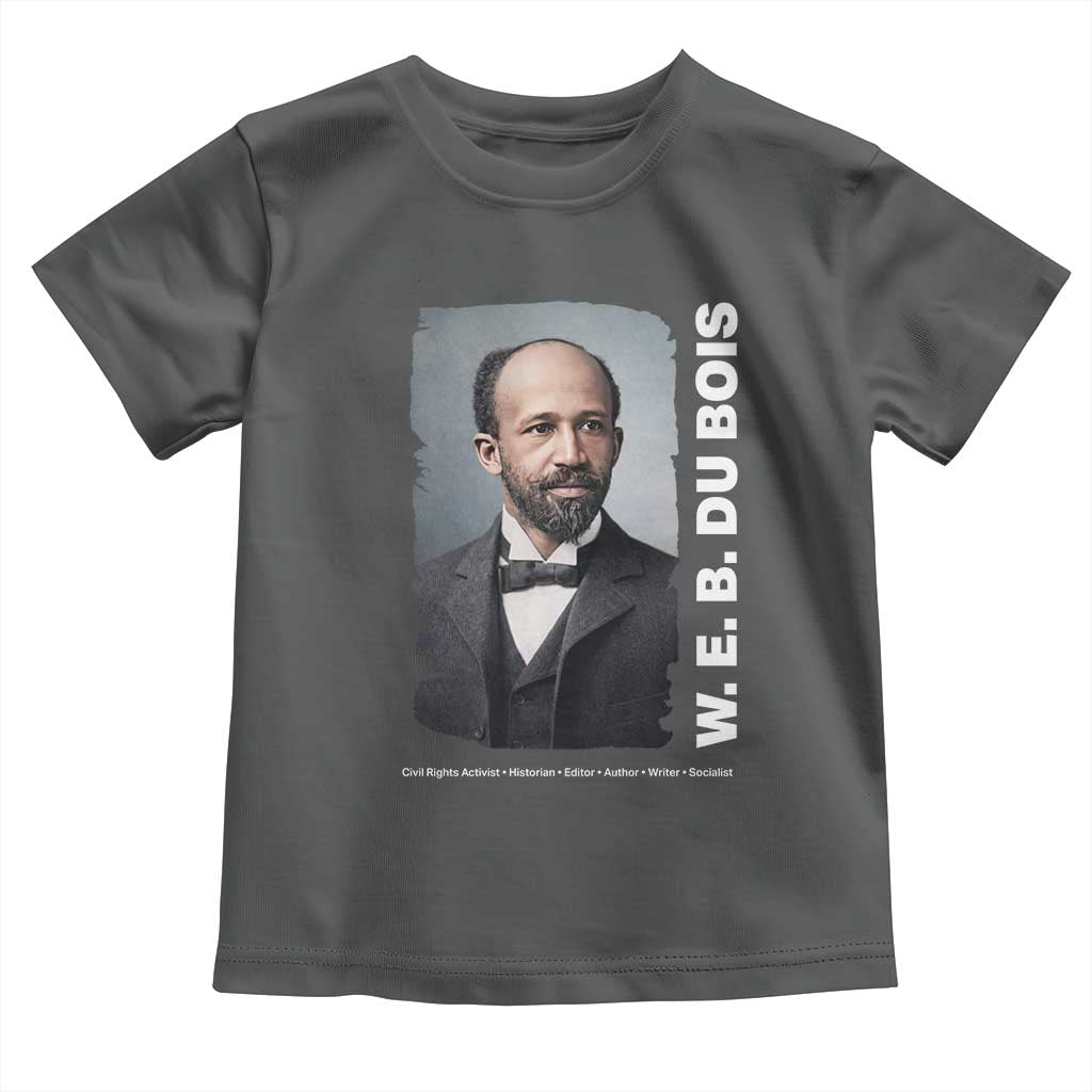 W E B Du Bois Toddler T Shirt Black Thought Leader And Intellectual Legacy TS12 Dark Heather Print Your Wear