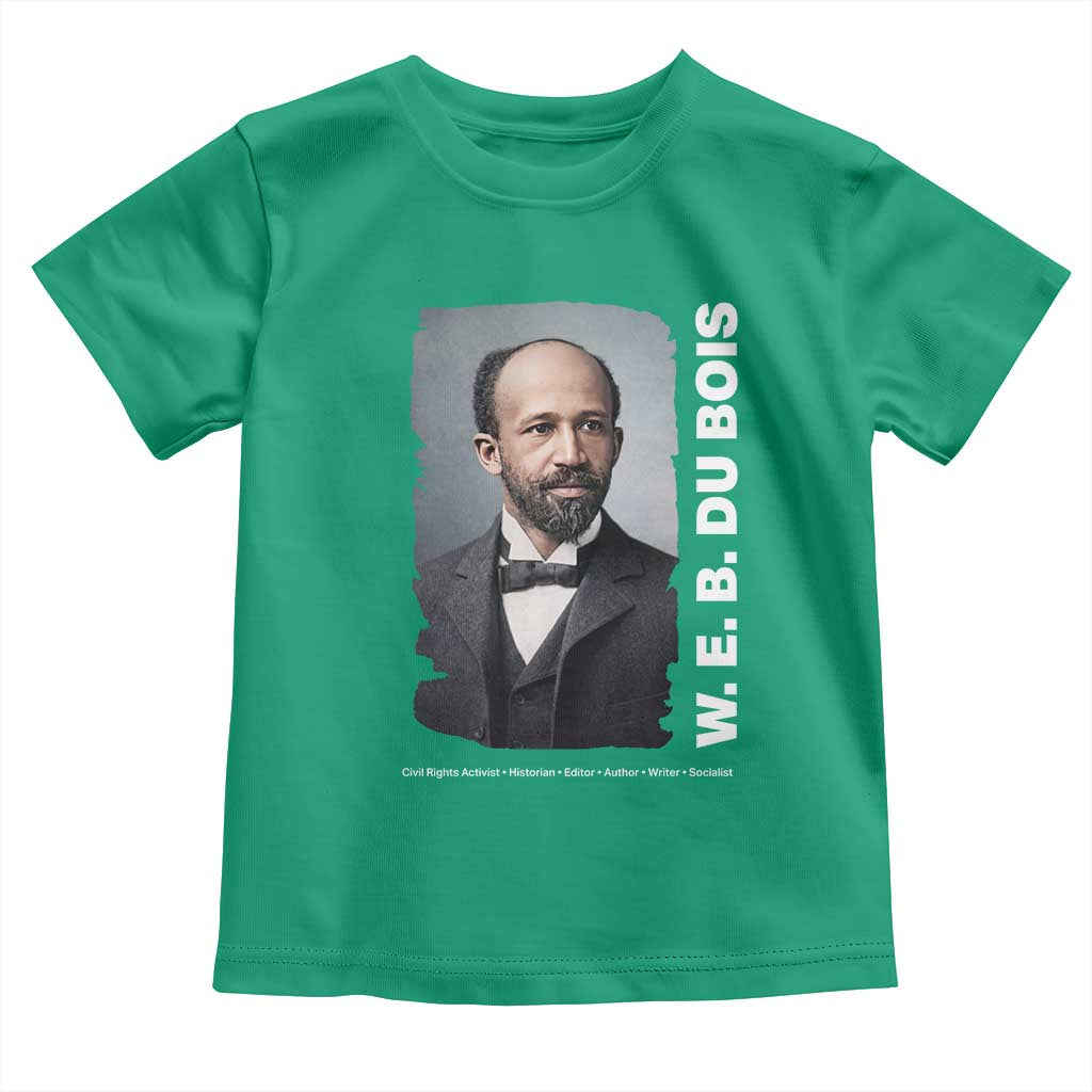 W E B Du Bois Toddler T Shirt Black Thought Leader And Intellectual Legacy TS12 Irish Green Print Your Wear