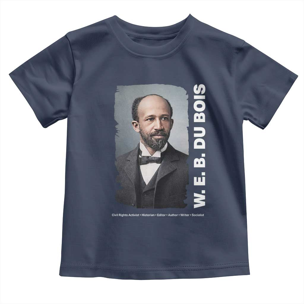 W E B Du Bois Toddler T Shirt Black Thought Leader And Intellectual Legacy TS12 Navy Print Your Wear