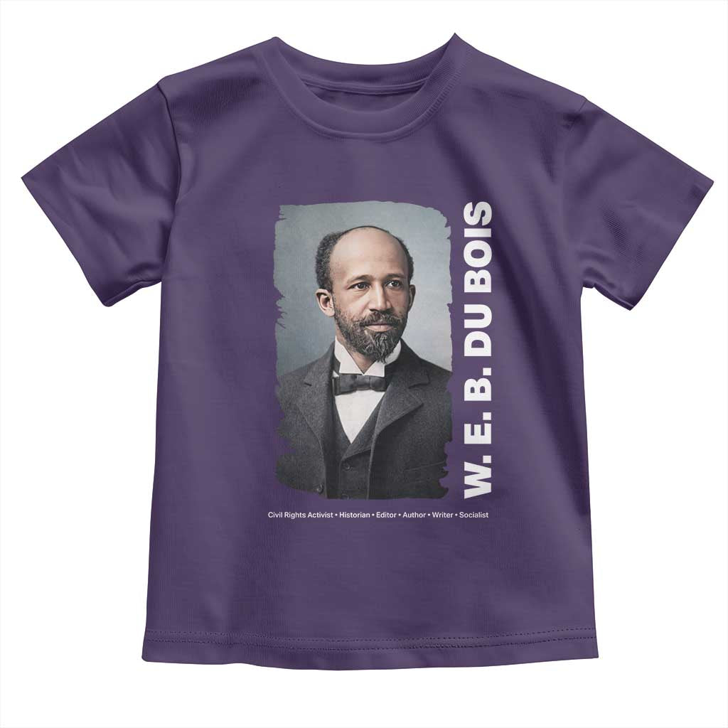 W E B Du Bois Toddler T Shirt Black Thought Leader And Intellectual Legacy TS12 Purple Print Your Wear