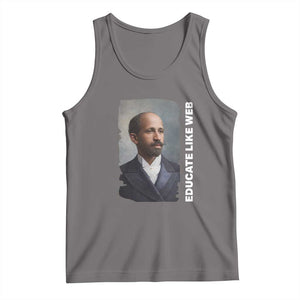 Educate Like W E B Tank Top African American Heritage TS12 Deep Heather Print Your Wear