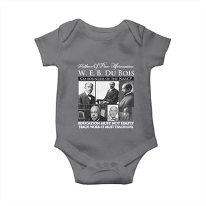 W E B Du Bois Baby Onesie Education Must Teach Life Quote TS12 Charcoal Print Your Wear
