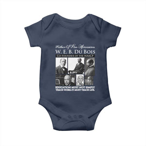 W E B Du Bois Baby Onesie Education Must Teach Life Quote TS12 Navy Print Your Wear