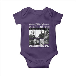 W E B Du Bois Baby Onesie Education Must Teach Life Quote TS12 Purple Print Your Wear