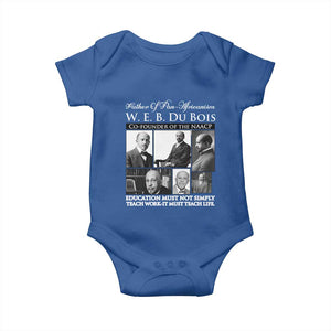 W E B Du Bois Baby Onesie Education Must Teach Life Quote TS12 Royal Blue Print Your Wear