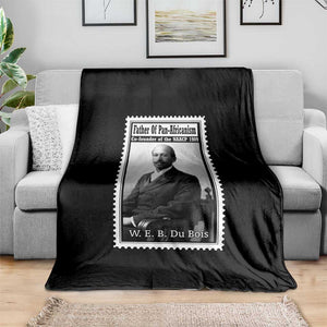 Vintage Stamp W E B Du Bois Throw Blanket Black Thought Leader TS12 Print Your Wear