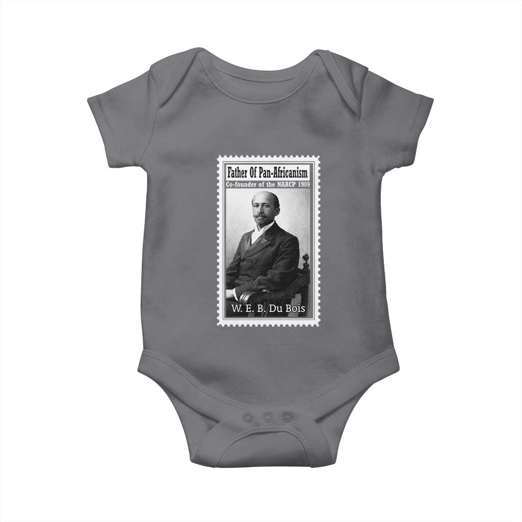 Vintage Stamp W E B Du Bois Baby Onesie Black Thought Leader TS12 Charcoal Print Your Wear