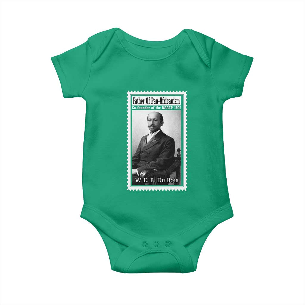Vintage Stamp W E B Du Bois Baby Onesie Black Thought Leader TS12 Irish Green Print Your Wear