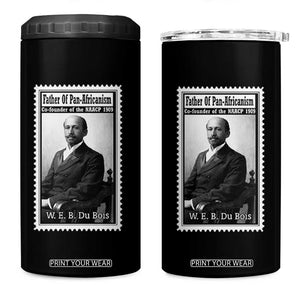 Vintage Stamp W E B Du Bois 4 in 1 Can Cooler Tumbler Black Thought Leader TS12 One Size: 16 oz Black Print Your Wear