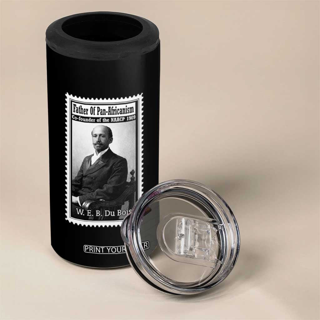 Vintage Stamp W E B Du Bois 4 in 1 Can Cooler Tumbler Black Thought Leader TS12 Print Your Wear