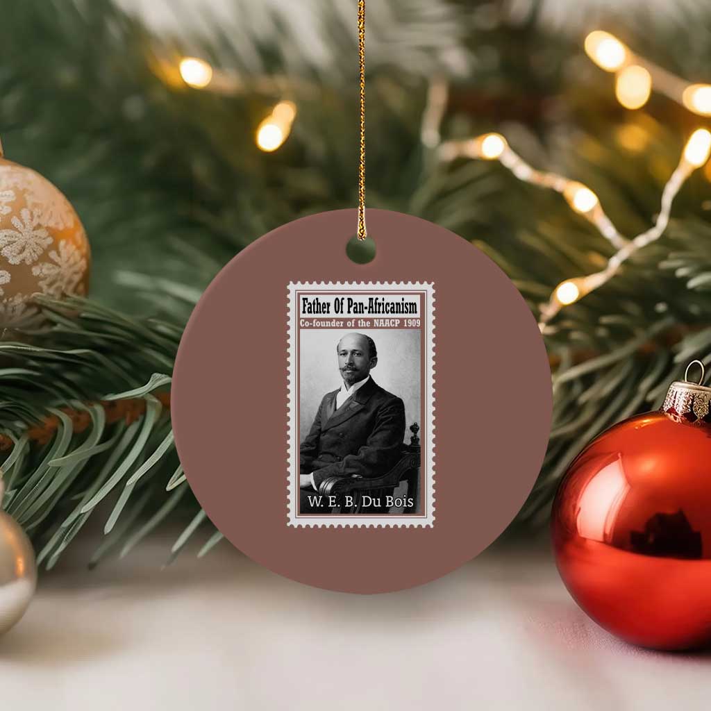 Vintage Stamp W E B Du Bois Ceramic Ornament Black Thought Leader TS12 1pc Mocha Print Your Wear