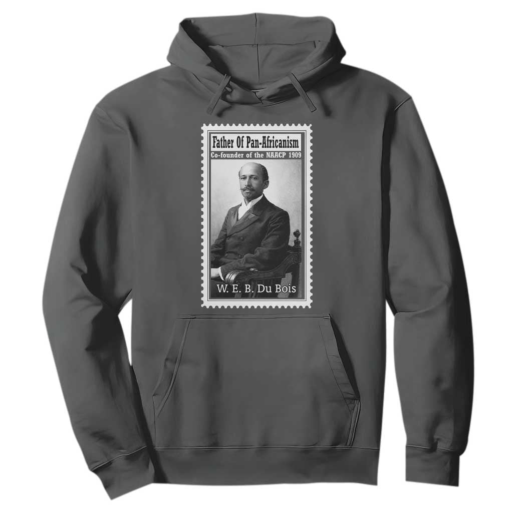 Vintage Stamp W E B Du Bois Hoodie Black Thought Leader TS12 Dark Heather Print Your Wear