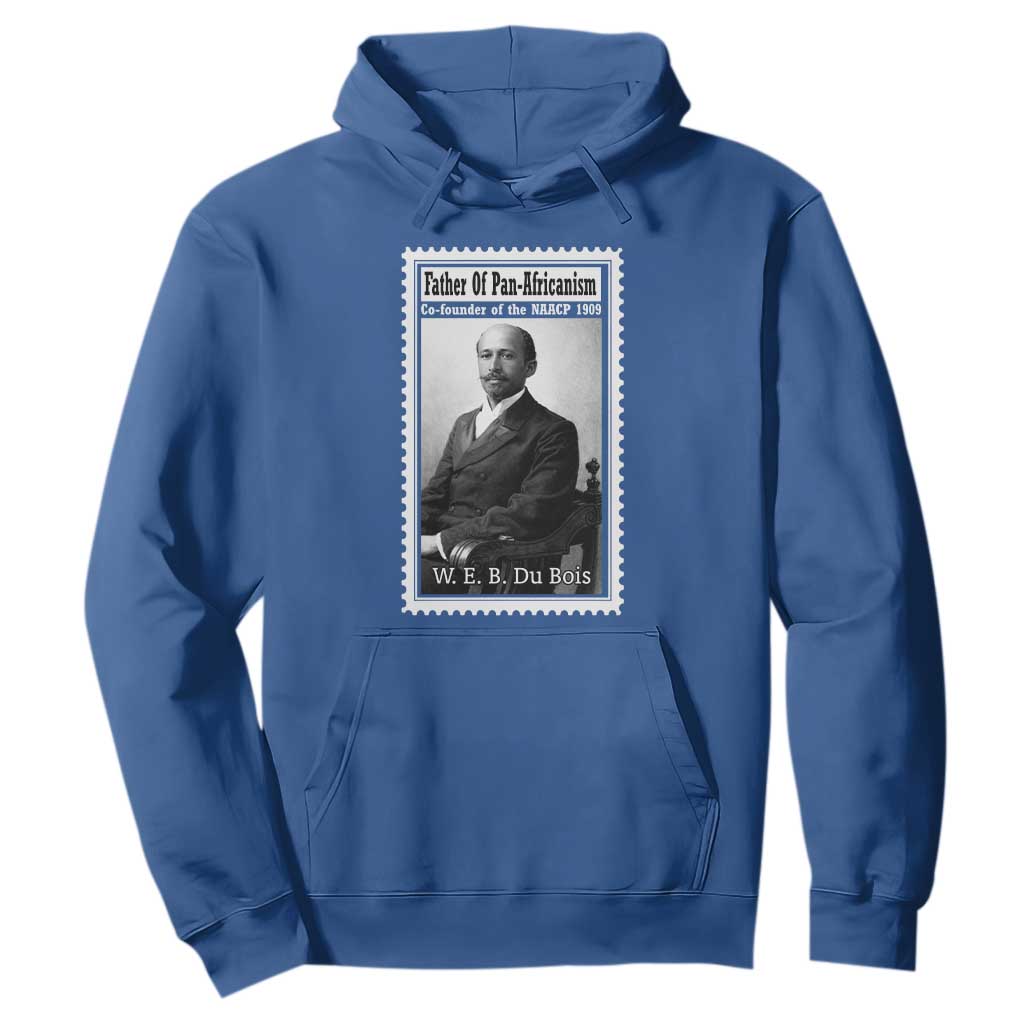 Vintage Stamp W E B Du Bois Hoodie Black Thought Leader TS12 Royal Blue Print Your Wear