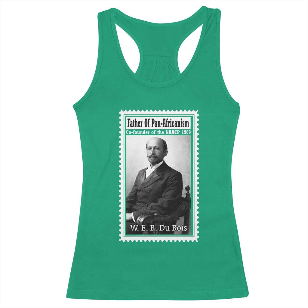 Vintage Stamp W E B Du Bois Racerback Tank Top Black Thought Leader TS12 Irish Green Print Your Wear