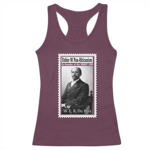 Vintage Stamp W E B Du Bois Racerback Tank Top Black Thought Leader TS12 Maroon Print Your Wear