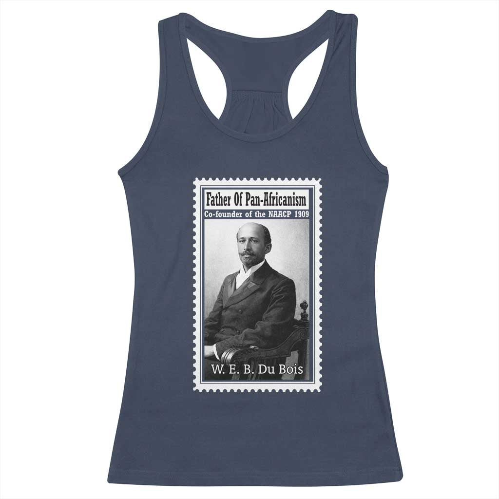 Vintage Stamp W E B Du Bois Racerback Tank Top Black Thought Leader TS12 Navy Print Your Wear