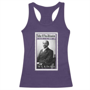 Vintage Stamp W E B Du Bois Racerback Tank Top Black Thought Leader TS12 Purple Print Your Wear